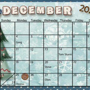 Dec Calendar