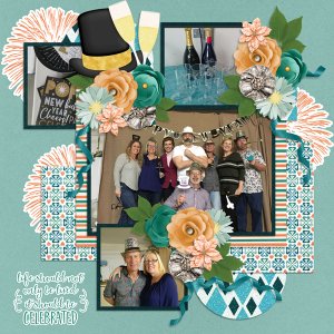 Time To Celebrate-GingerBread Ladies Template by Tinci