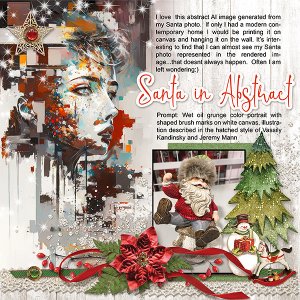 Santa in Abstract