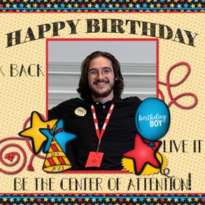 Zach's birthday card