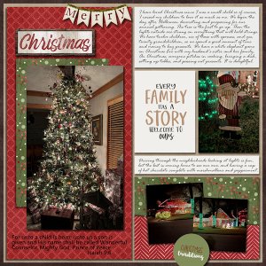 Christmas Family Story Left