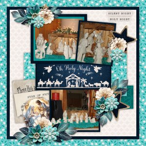 Three For Me Templates 3 #1 Paint Chips Bethlehem Blue-Connie Prince