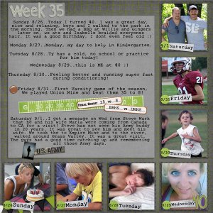 Week 35, 2012