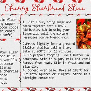 Cherry Shortbread Slice