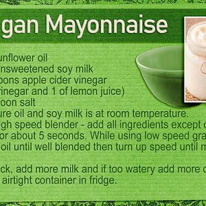Recipe Card - Vegan Mayonaise