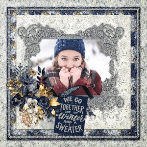Blue Glitter Winter