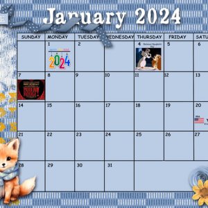 January 2024 Calendar
