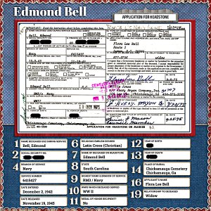Grandfathers grave marker application