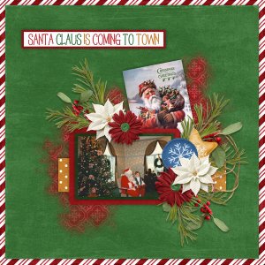 Santa Claus Lane with White Space Temps 45 #4-Connie Prince