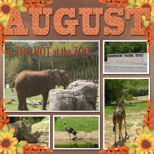 August is too HOT at the ZOO