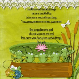 5 Green Frogs