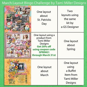 March Bingo Card