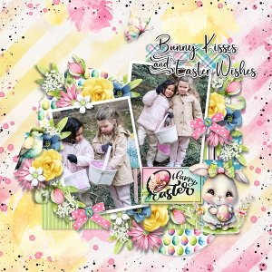 Bunny kisses + easter wishes