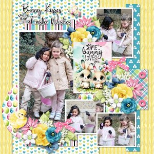 Bunny kisses + easter wishes
