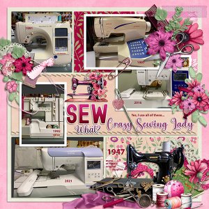 Sew What- Crazy Sewing Lady