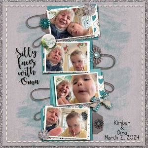 Silly Faces with Oma