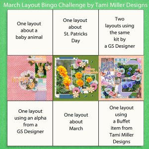 March Layout Bingo