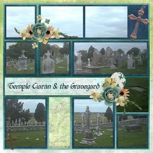 Clonmacnoise: Temple + Graveyard