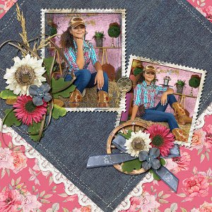 Denim and Flowers