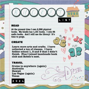 2024 Bucket List