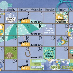 April 2024 Calendar, Bottom