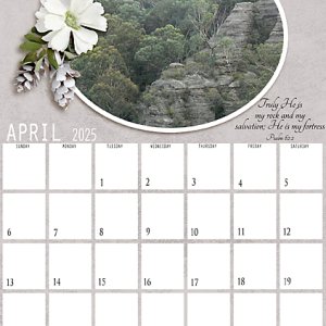 April 2025 Calendar page