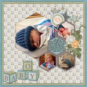 Occasions Templates #2 BuzzBe Scraps + Precious Baby Boy-Let Me Scrapbo