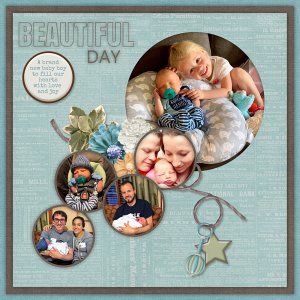 Occasions Templates #4 BuzzBe Scraps + Precious Baby Boy-Let Me Scrapbo