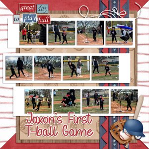 Jaxon's 1st Tball game - STORM - 3.26.24