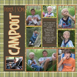 Father and Son's Campout Pg. 1