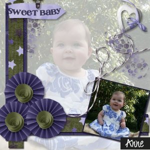 Twin Mom Scraps A Touch of Sapphire Kit.