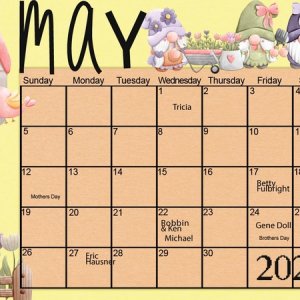May Calendar