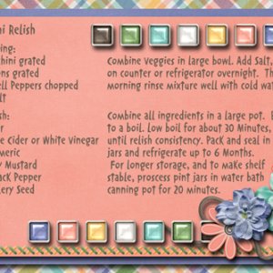 Scrapbooking Day Recipe Card