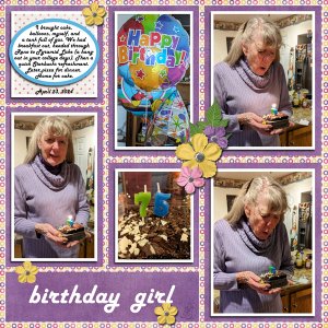 cake + balloons