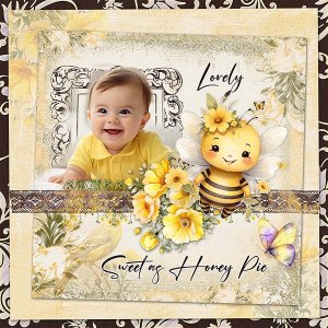 Bee Happy Pie By Cutie Pie Scraps