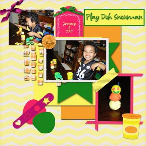 Play Doh Snowman