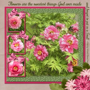 Flowers ...forgot to put in a soul!