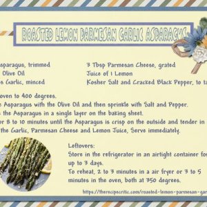 Roasted Lemon Parmesan Garlic Asparagus