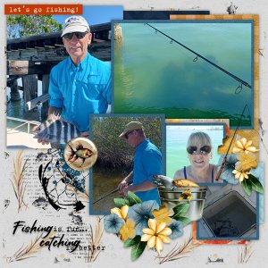 Vacation Album Island Time 3 Temp #2-Miss Fish  I Fish You Were Here-Angell