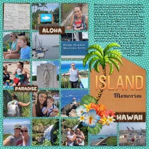 Vacation Album Island Time 4 Temp #3-Miss Fish  Aloha-LDrag