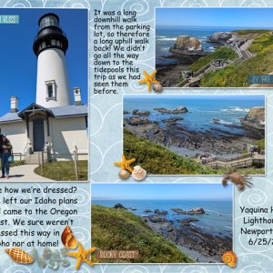 Lighthouse and tidepools