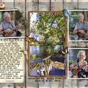 Ukes along the Boise River