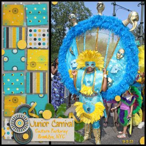 Blue +amp; Gold Junior Carnival Princesses #2