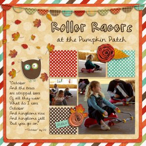 Roller Racers at the Pumpkin Patch