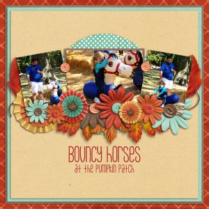 Bouncy Horses at the Pumpkin Patch