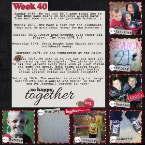 WEek 40, 2012