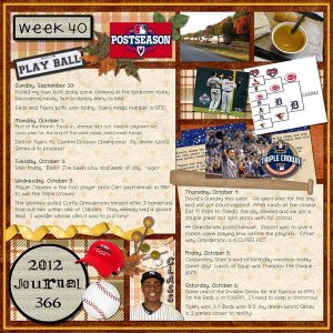 Journal 366, Week 40