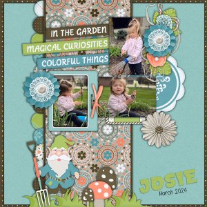IN THE GARDEN - TWIN MOM SCRAPS