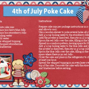 4th of July Poke Cake