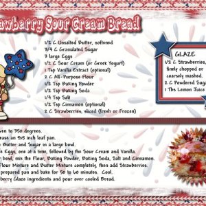 Strawberry Sour Cream Bread